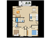 2 Bedroom / 2 Bath