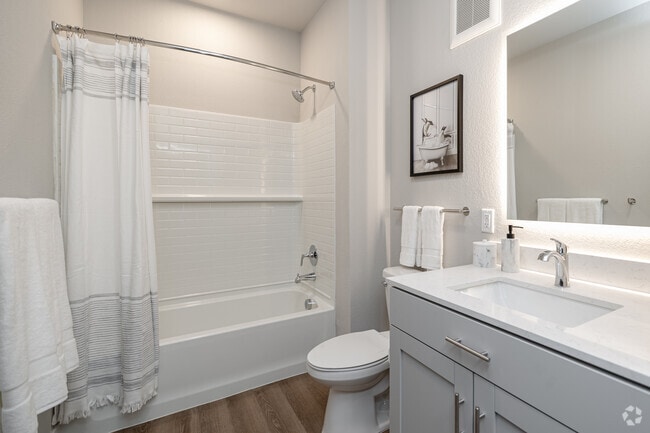 1BR, 1BA - 751 - 756SF - Bathroom - The Junction at Rogers