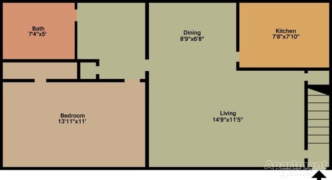 1 Bedroom Layout