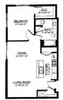 1 Bed / 1 Bath - 754 SF