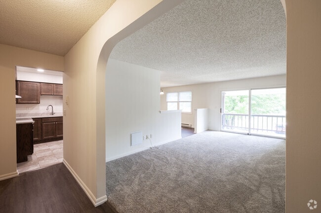 2 BR/2 Bath View of LR, Kitchen, DR