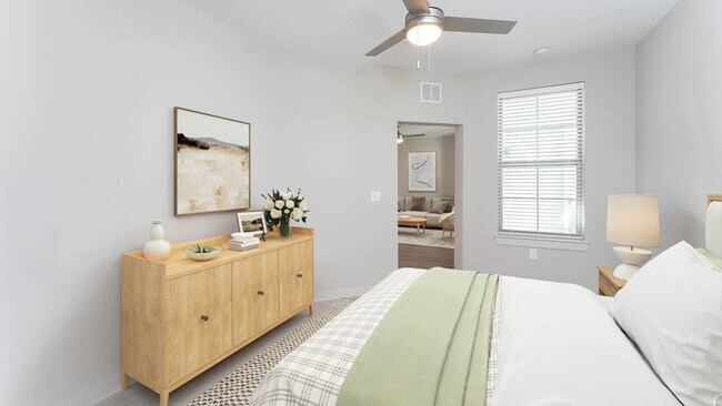 Dormitorio con suelo de superficie dura - Remy