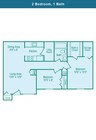 2BR/1BA