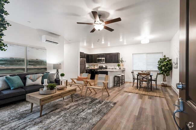 Living Room from Front Door - Courtyard at Oakdale Rental