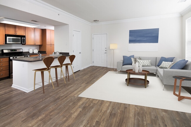 Finish Package I kitchen and living areas with hard surface flooring