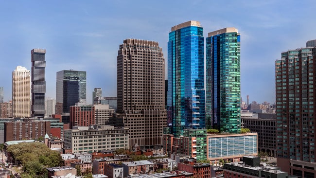 70 Greene Apartments and Jersey City Skyline