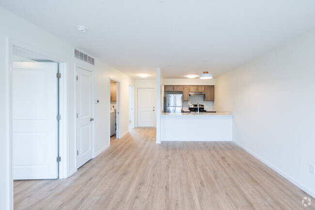 2BD, 1BA - 1,000SF - Living Room - Gateway Apartments