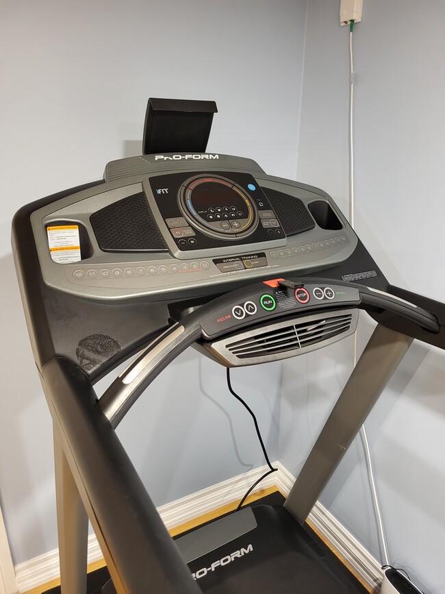 “Stay on track with your fitness goals with a treadmill available for guest use 24/7. - 1191 Pharmacy Av Unit Basement