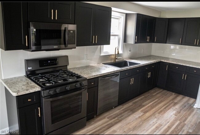 Black stainless steel appliances - 6666 Clingan Rd