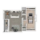 2 BD / 2 BA - 1,100 SF
