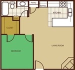 1 Bed 1 Bath