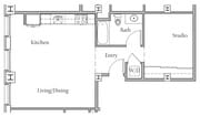Studio I Floorplan