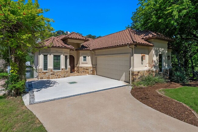Lake Austin Mediterranean Retreat with Private Boat Dock & Panoramic Water Views
