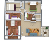 2 Bed - 2 Bath - 900 sq. ft.