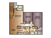 Grove 2 Bed Floor Plan | Thorneberry | Apartments in Pleasant Grove, UT