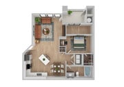 1 dormitorio | 1 baño | 750 pies cuadrados | Reformado