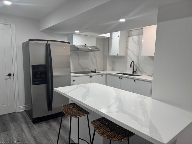 Kitchen with Island - 44 Isabella St Unit Basement