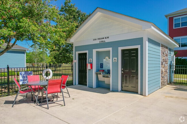 Pool Table and Restrooms