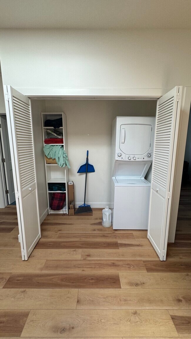 main closet off living area - 1614 Ward St