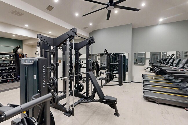 Brand new equipment in the fitness center
