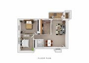 2 Bedroom 1 Bath