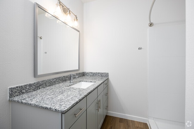 2BR, 2BA - 848SF - Primary Bathroom - Salix on Vine