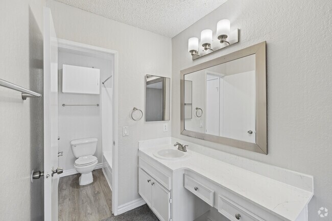 1BR, 1BA - 650SF - Bathroom - Chateau Spring Hill Apartments