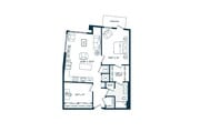 One Bedroom One Bath (965 SF)