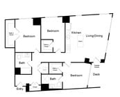 Serenity - C3 - 2 Beds - 2 Baths - 1307 Sq. ft.