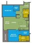 C3: 2bed bath