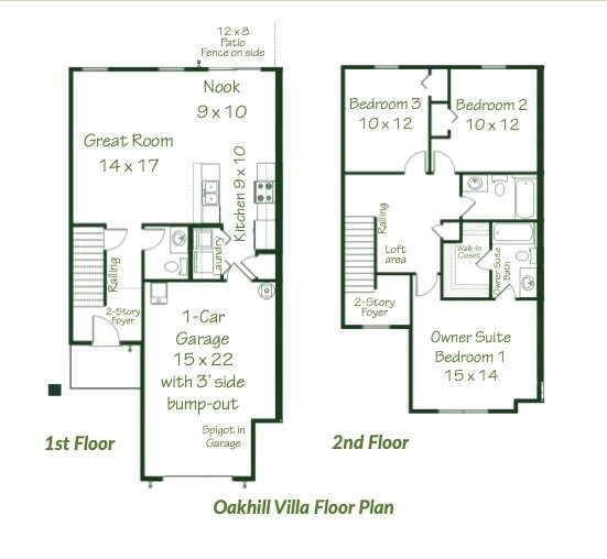 Floor Plan - Copper Creek Townhome