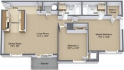 2 Bedroom 2 Bathroom