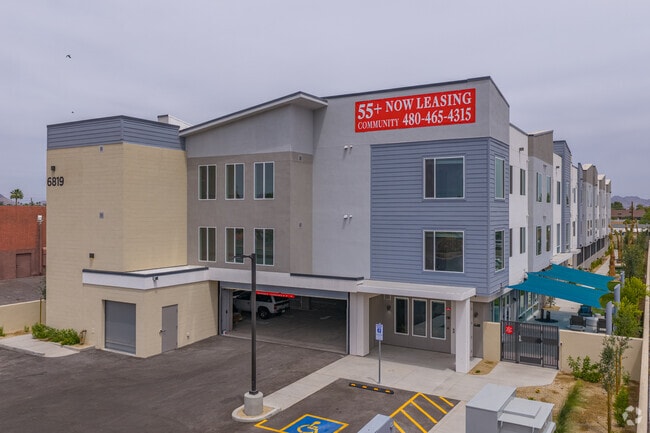 Onsite Parking Garage - The Glendale Senior Apartments