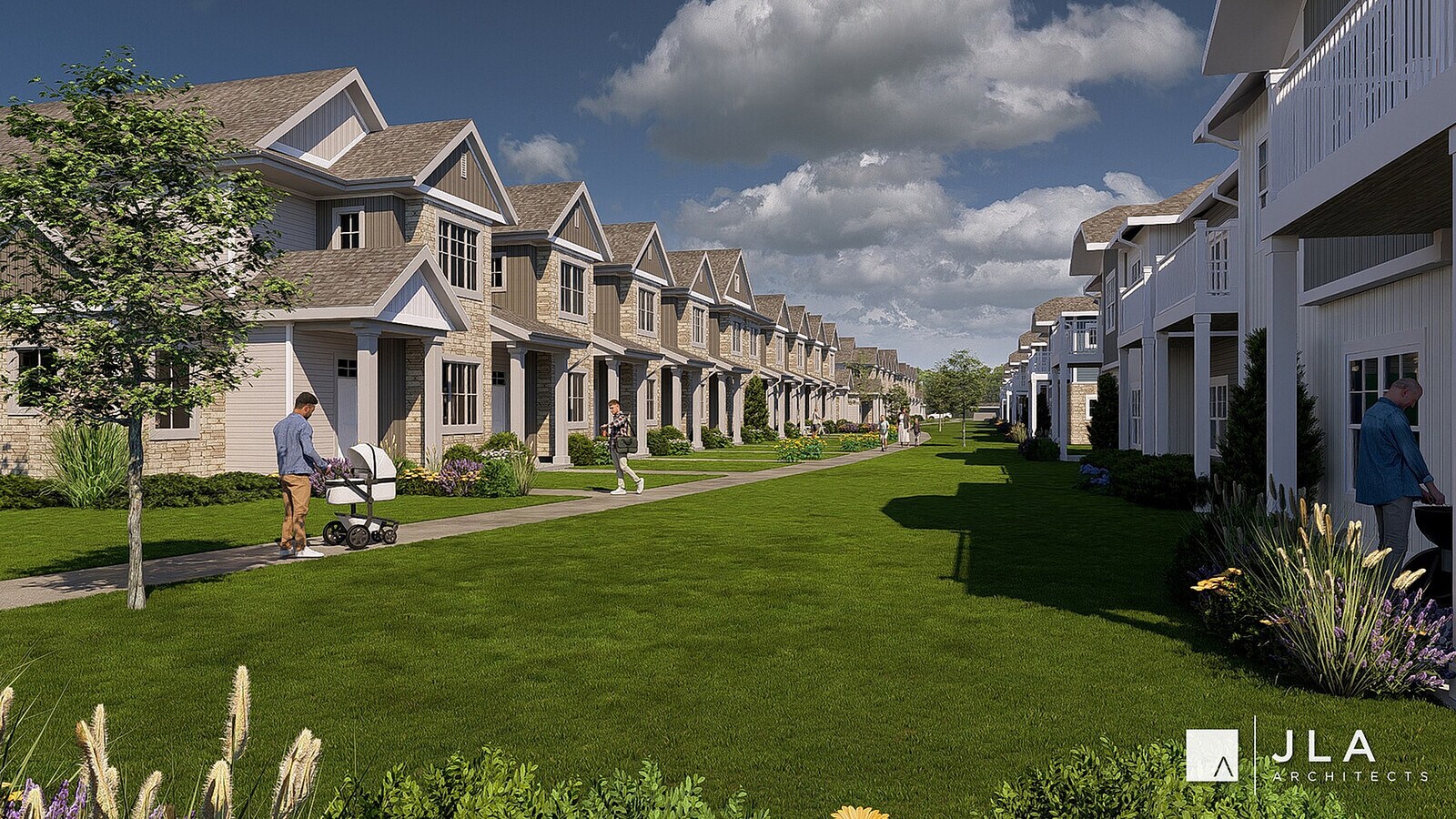 Vista de la comunidad - Terrapin Run Townhomes