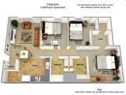 3BR/2BA