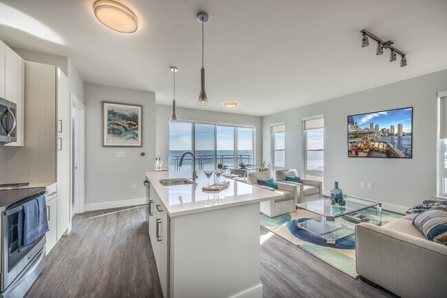 Living Room Layout with Ocean View