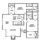 2 Bed / 2 Bath Deluxe