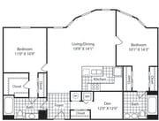 B10 floor plan Mosaic at Largo Station