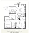 3 BR / 2 BA, 1278 sq. ft