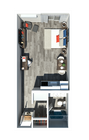 1-top view Passenger_Studio 1Ba 348sq.ft.