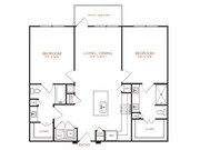 2 Bedroom | 2 Bathroom | 1080 Sq. Ft.
