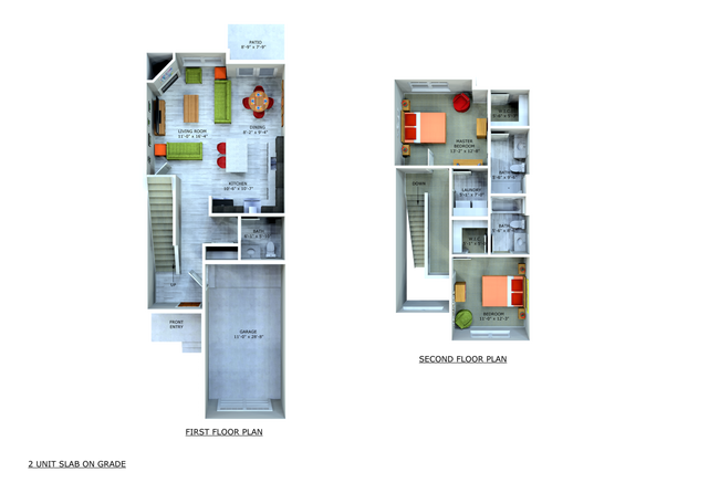 The Wren | Two Bedroom Townhome - The Wren | Two Bedroom Townhome