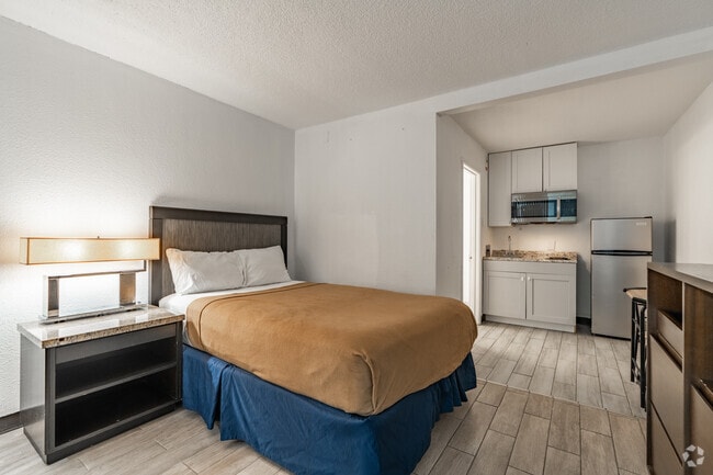 1BR, 1BA - 320SF - Bedroom - Elite Living Residence