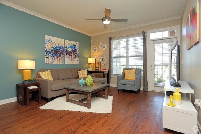 1BR - 783SF - Living Area - The Promenade Apartments at Pinnacle Hills