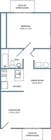 1-bed, 1-bath with balcony