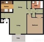 1BR/1BA