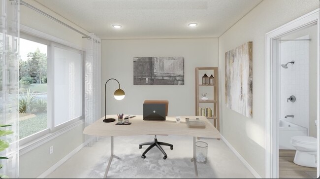 Virtual entry photo, office & full bath - 13735 Del Corso Way