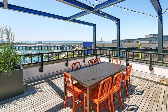 Experience luxurious outdoor living with breathtaking marina views from your private terrace.