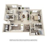 2 Bedroom | 2 Bath | 1129 SF