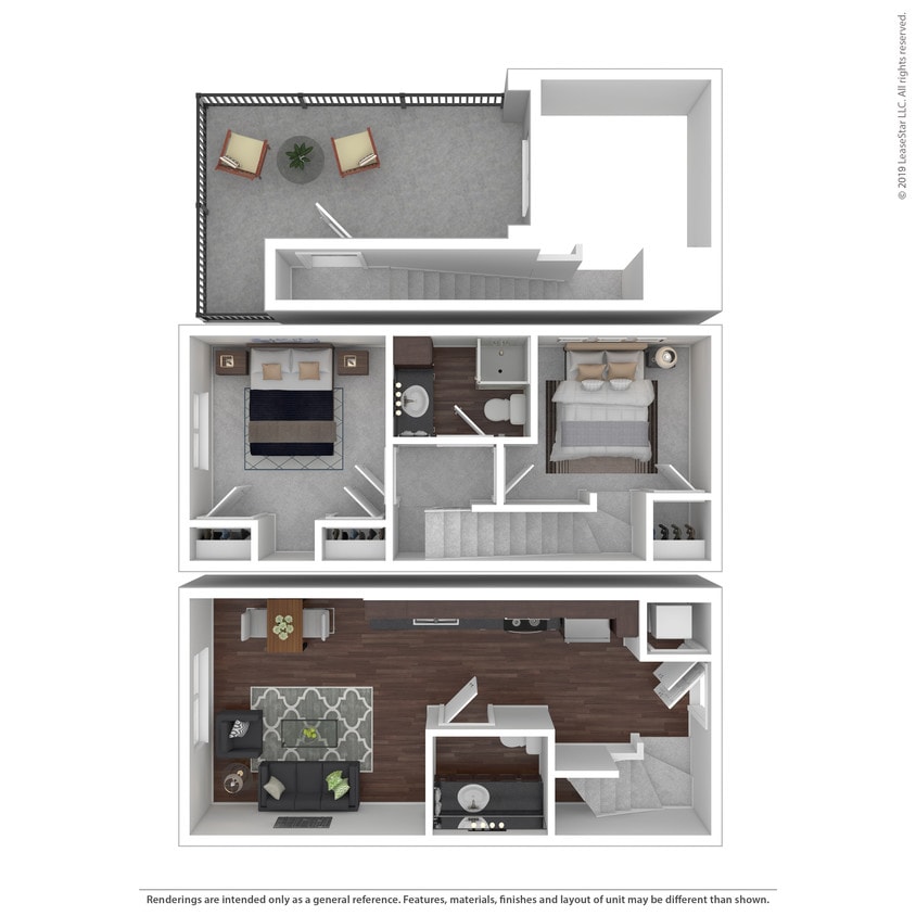 Floor Plan - 2x1.5 Townhome